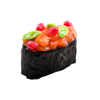 azuki-salmon-gunkan