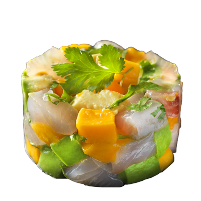 Tartare de daurade mangue & riz