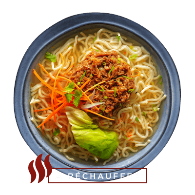 Bouillon au boeuf effiloché